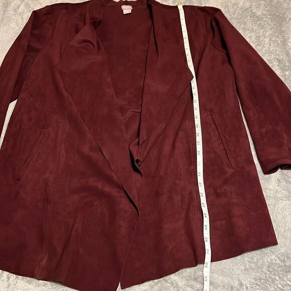 Chico’s Maroon Blazer - Picture 3 of 6